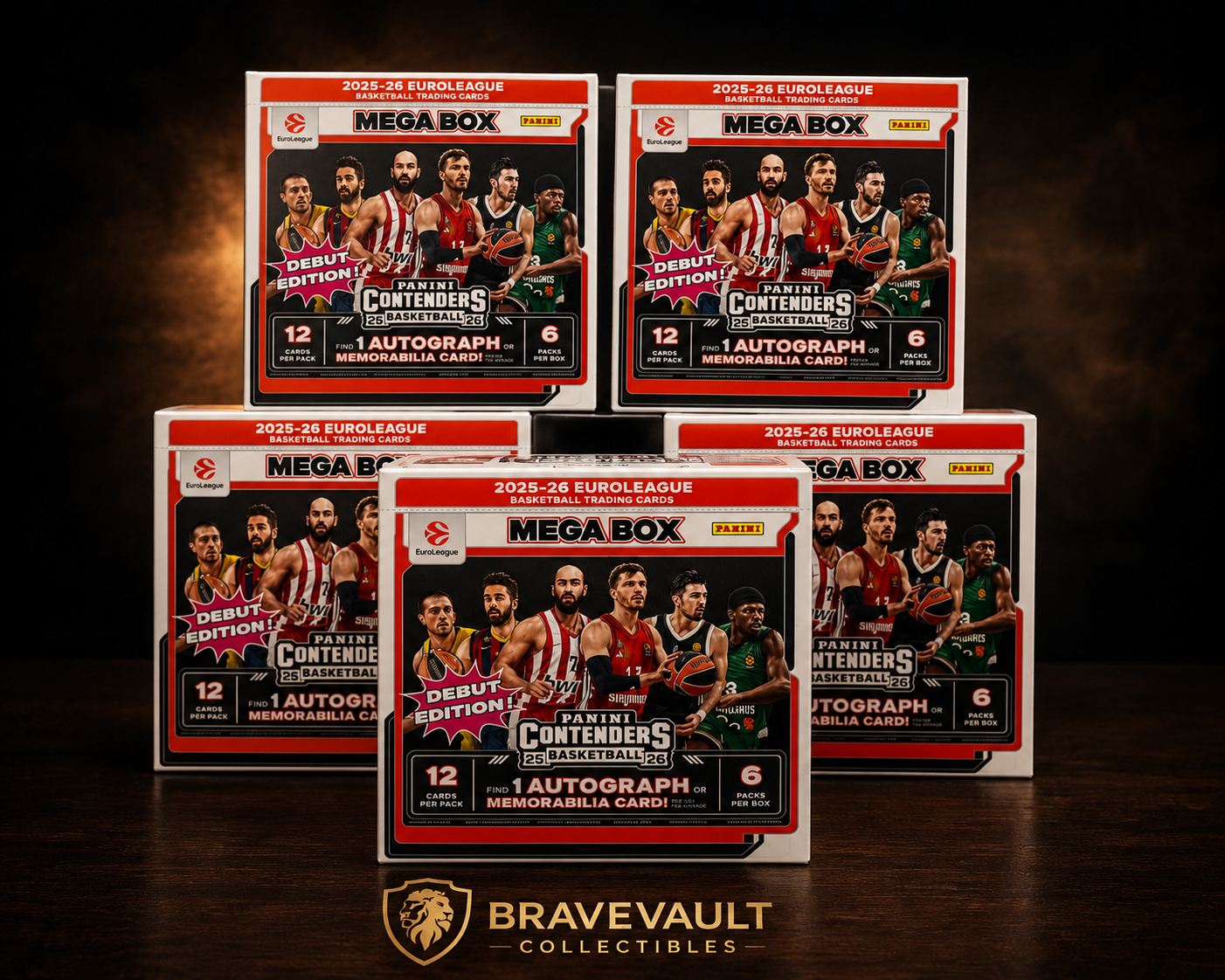 2025-26 Panini Contenders EuroLeague Basketball Mega Box