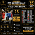 2025-26 Panini Select Road to FIFA World Cup 2026 – FULL CASE 20 Box Random Team Break #006