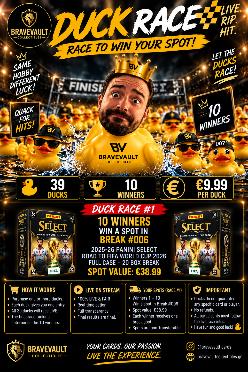 Duck Race – 10 Winners / 39 Ducks – Break #006